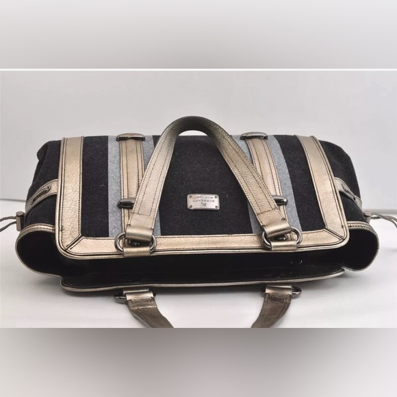 Authentic Burberry Blue Label wool and leather shoulder bag. Unique. - Picture 2 of 12